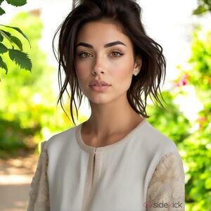 Sioni Milano  lace embroidered floral sleeves cardigan sweater